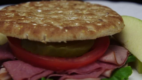 Free Video Stock Slim Sandwich With Ham And Apple Live Wallpaper - Free Live Wallpaper