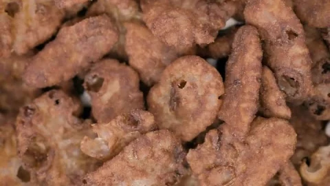 Free Video Stock Slow Rotating Milk Chocolate Flavor Puffed Rice Cereal Live Wallpaper - Free Live Wallpaper