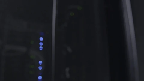 Free Video Stock Slow Shot Of A Server Room Live Wallpaper - Free Live Wallpaper