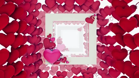 Free Video Stock Slowly Crossing A Tunnel Made Of Hearts D Live Wallpaper - Free Live Wallpaper