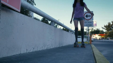 Free Video Stock Slowly Skating Down A Concrete Sidewalk Live Wallpaper - Free Live Wallpaper