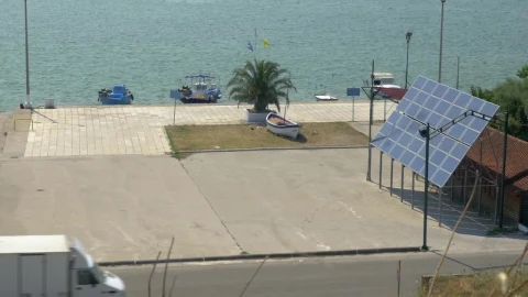 Free Video Stock Small Boats By A Solar Panel Live Wallpaper - Free Live Wallpaper