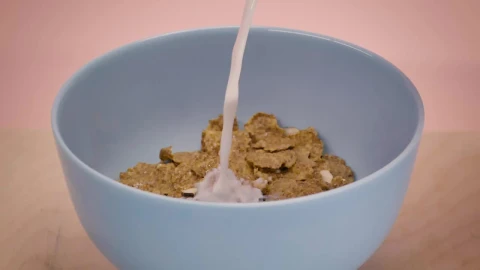 Free Video Stock Small Bowl With Cereal While They Serve You Milk Live Wallpaper - Free Live Wallpaper