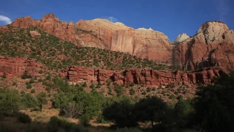 Free Video Stock Small Clouds Above A National Park Live Wallpaper - Free Live Wallpaper