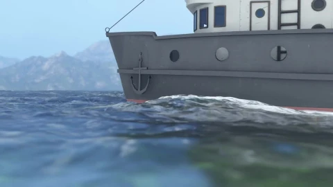 Free Video Stock Small Fishing Boat Sailing In The Sea Live Wallpaper - Free Live Wallpaper