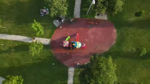 Free Video Stock Small Playground In The Middle Of A Large Park Live Wallpaper - Free Live Wallpaper