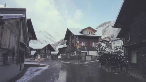 Free Video Stock Small Snowy Town Live Wallpaper - Free Live Wallpaper