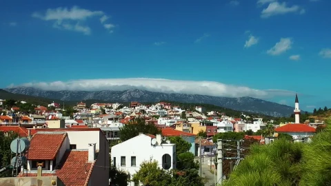Free Video Stock Small Town Mountain And The Sky Time Lapse Live Wallpaper - Free Live Wallpaper