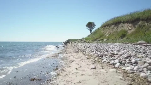 Free Video Stock Small Waves Breaking On The Coast Live Wallpaper - Free Live Wallpaper