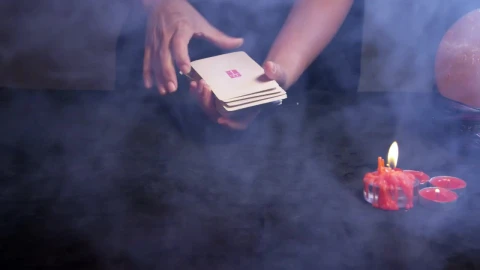 Free Video Stock Smoke Clearing Over Tarot Cards Live Wallpaper - Free Live Wallpaper