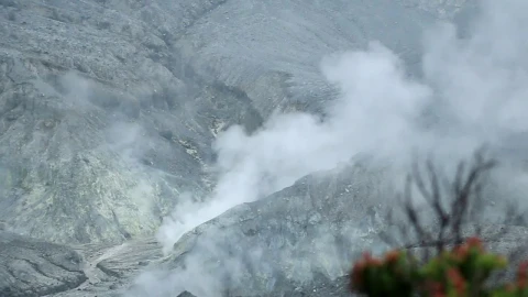 Free Video Stock Smoke Coming From A Deep Crater Live Wallpaper - Free Live Wallpaper