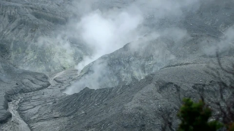Free Video Stock Smoke Coming From A Volcanic Crater Live Wallpaper - Free Live Wallpaper