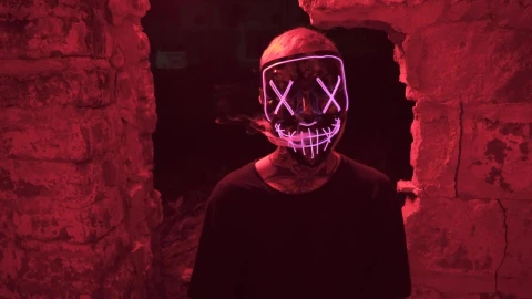 Free Video Stock Smoking Person Wearing Mask Live Wallpaper - Free Live Wallpaper