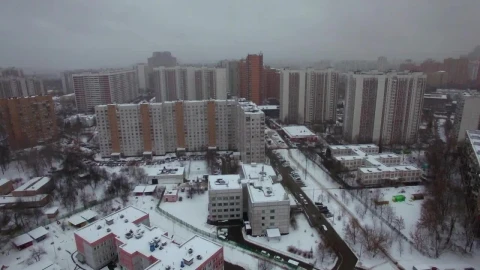 Free Video Stock Snow Covered Buildings With Clear Streets Live Wallpaper - Free Live Wallpaper