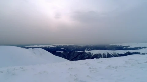 Free Video Stock Snow Filled Flat Surface Of The Top Of A Mountain Live Wallpaper - Free Live Wallpaper