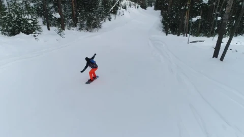 Free Video Stock Snowboarding Down A Small Hill Live Wallpaper - Free Live Wallpaper