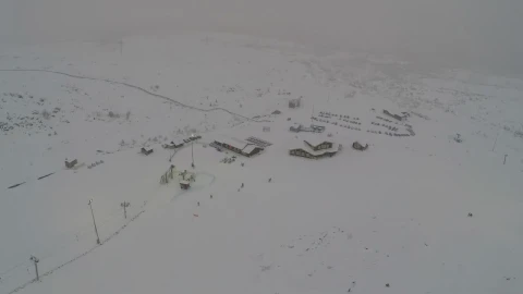 Free Video Stock Snowfall At A Ski Resort Live Wallpaper - Free Live Wallpaper