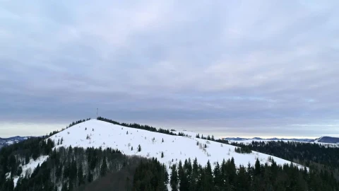 Free Video Stock Snowy Mountain Under A Cloudy Sky Live Wallpaper - Free Live Wallpaper