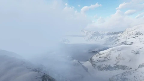 Free Video Stock Snowy Mountainous Area Under The Clouds D Live Wallpaper - Free Live Wallpaper