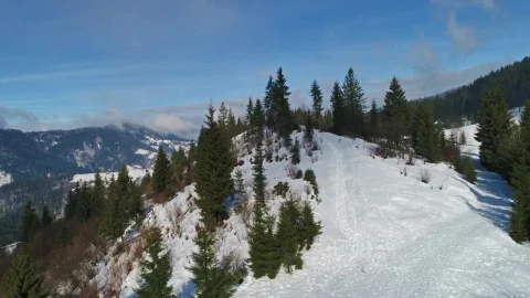 Free Video Stock Snowy Path In A Winter Mountain Live Wallpaper - Free Live Wallpaper