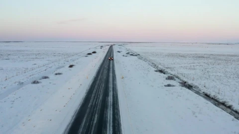 Free Video Stock Snowy Road In A Plain View From The Air Live Wallpaper - Free Live Wallpaper