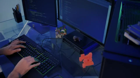 Free Video Stock Software Developer Working On A Computer Live Wallpaper - Free Live Wallpaper
