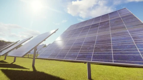 Free Video Stock Solar Panels In A Garden D Render Live Wallpaper - Free Live Wallpaper