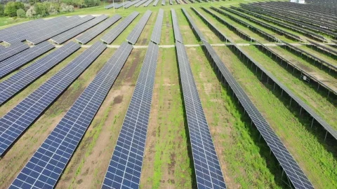Free Video Stock Solar Panels In A Power Station Live Wallpaper - Free Live Wallpaper