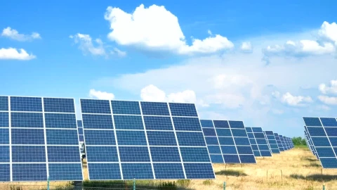 Free Video Stock Solar Panels Under The Beautiful Sky Live Wallpaper - Free Live Wallpaper
