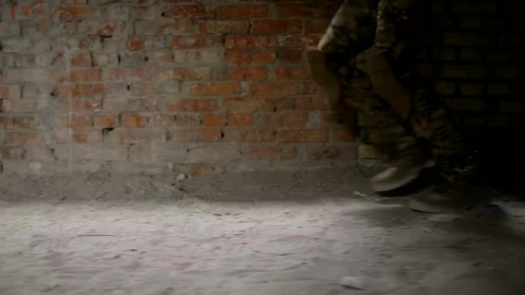 Free Video Stock Soldiers Moving Fast In An Abandoned Place Live Wallpaper - Free Live Wallpaper