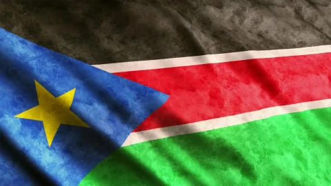 Free Video Stock South Sudan Flag In Africa Live Wallpaper - Free Live Wallpaper