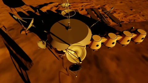Free Video Stock Space Station On The Surface Of Mars Live Wallpaper - Free Live Wallpaper