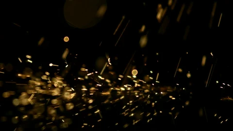 Free Video Stock Sparks Falling Into Black Surface Live Wallpaper - Free Live Wallpaper