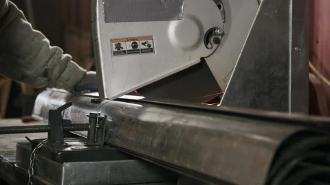 Free Video Stock Sparks From A Metal Saw At A Workshop Live Wallpaper - Free Live Wallpaper