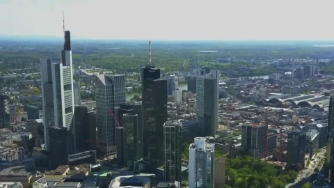 Free Video Stock Spectacular Skyscrapers In The City Of Frankfurt Live Wallpaper - Free Live Wallpaper