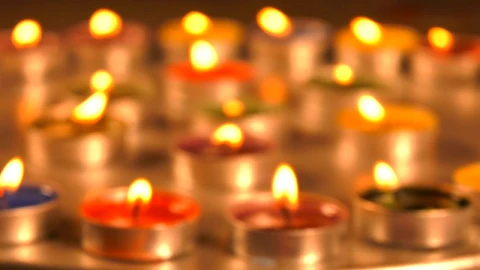 Free Video Stock Spiritual Stage Filled With Small Candles Live Wallpaper - Free Live Wallpaper