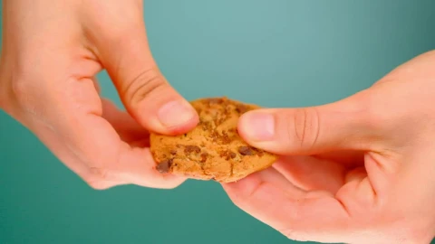 Free Video Stock Splitting A Chocolate Chip Cookie Live Wallpaper - Free Live Wallpaper