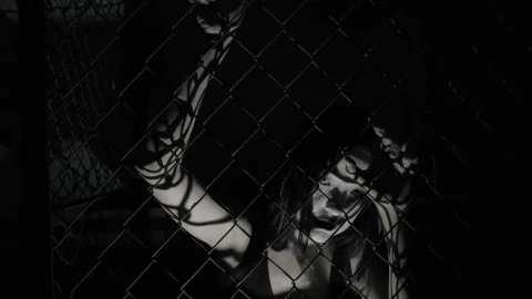 Free Video Stock Spooky Zombie On A Wire Net Fence Live Wallpaper - Free Live Wallpaper