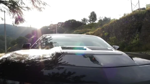 Free Video Stock Sports Car Parked Next To A Highway Live Wallpaper - Free Live Wallpaper