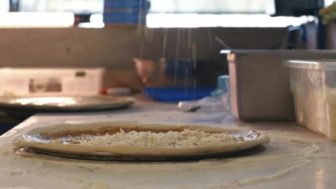 Free Video Stock Spreading Cheese On A Pizza Live Wallpaper - Free Live Wallpaper
