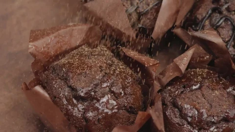 Free Video Stock Sprinkle Striped Chocolate Over Chocolate Cupcakes Live Wallpaper - Free Live Wallpaper