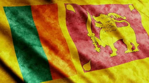 Free Video Stock Sri Lanka D Waving Flag With Faded Texture Live Wallpaper - Free Live Wallpaper
