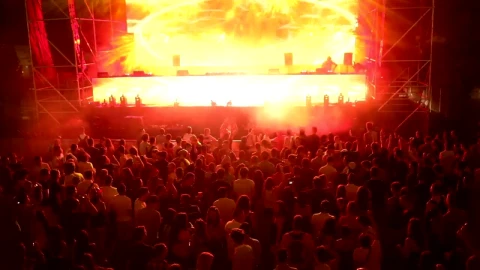 Free Video Stock Stage Of An Electronic Music Festival Live Wallpaper - Free Live Wallpaper