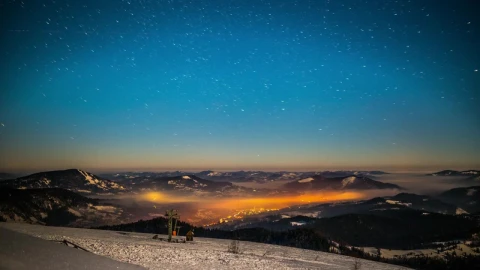 Free Video Stock Starry Sky In The Carpathian Mountains Live Wallpaper - Free Live Wallpaper