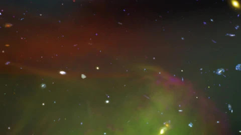 Free Video Stock Stars And Galaxies In Space Through Apparent Auroras Live Wallpaper - Free Live Wallpaper