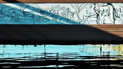 Free Video Stock Static Shot Of A Bridge Over A Lake Or River Live Wallpaper - Free Live Wallpaper
