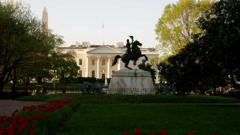 Free Video Stock Statue Outside The White House Live Wallpaper - Free Live Wallpaper