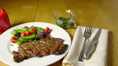 Free Video Stock Steak And Fresh Salad Live Wallpaper - Free Live Wallpaper