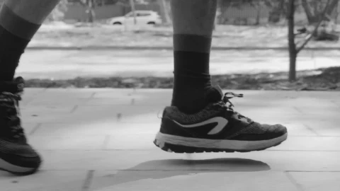 Free Video Stock Steps Of A Person Jogging Outside Live Wallpaper - Free Live Wallpaper