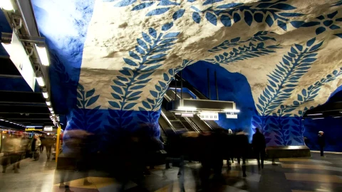 Free Video Stock Stockholm Escalators In Metro Station Live Wallpaper - Free Live Wallpaper